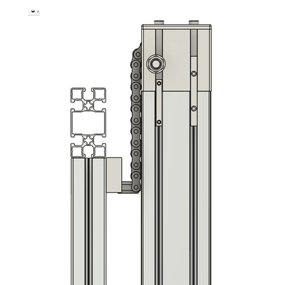 56-040-1 MODULAR SOLUTIONS DOOR PART 90MM X 90MM CHAIN PULLY - ANSI 40 ROLLER CHAIN